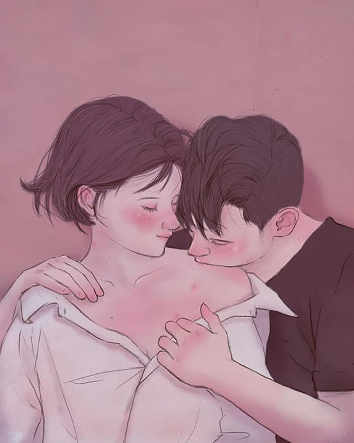 Корейский художник рисует любовь так, что вы буквально сможете её почувствовать