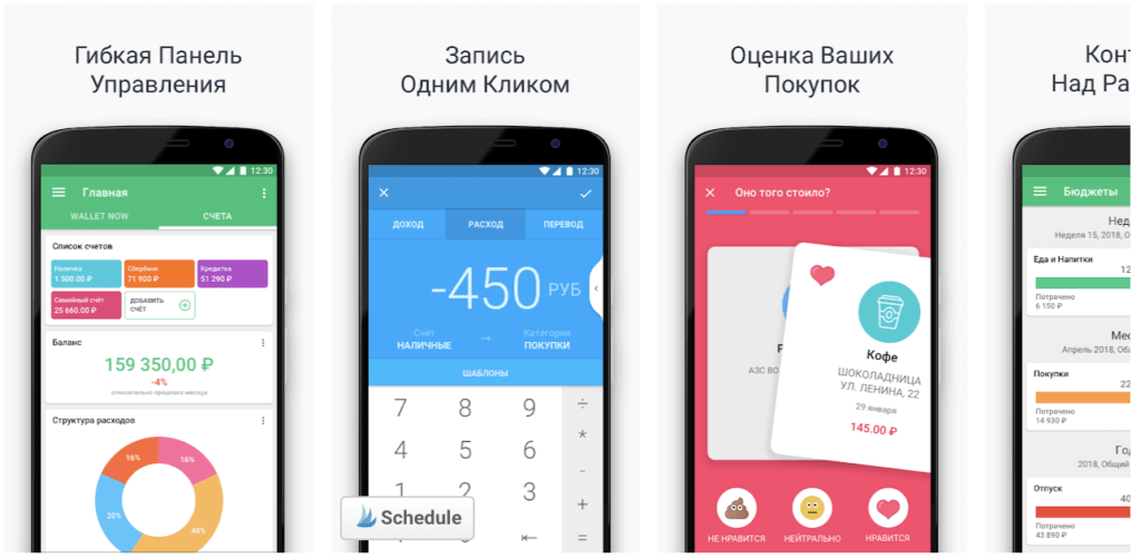 Wallet — Личные финансы, бюджет, банки и графики