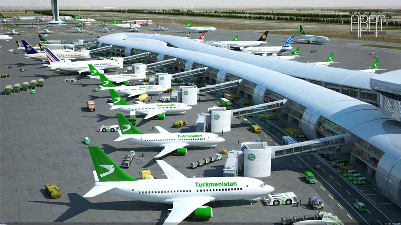 Невероятная красота и роскошь: Новый аэропорт в столице Туркменистана!