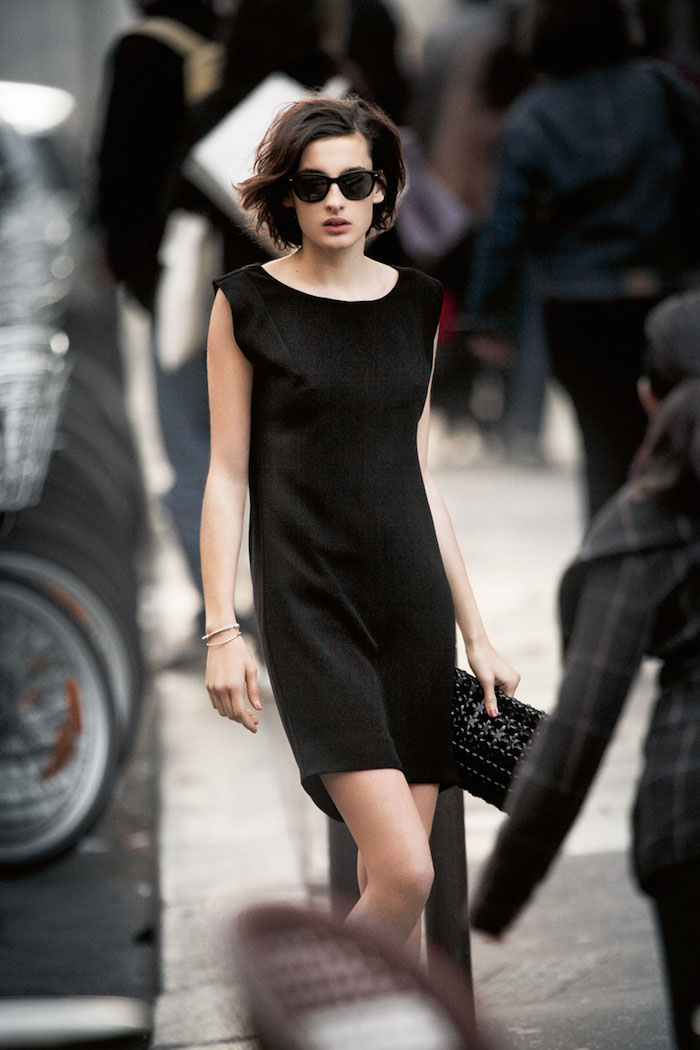 Парижский шик, Нина де ла Фрессанж, parisian chic, Nina de la Fressange, little black dress, маленькое черное платье