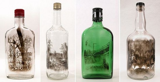 Рисование на бутылках