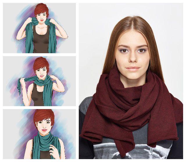 Семь простых способов носить шарф