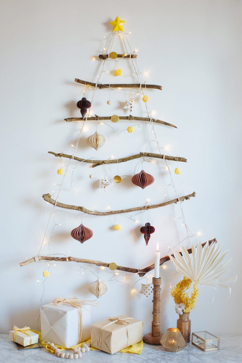 Скандинавская "елка" - новогодний декор для маленьких квартир