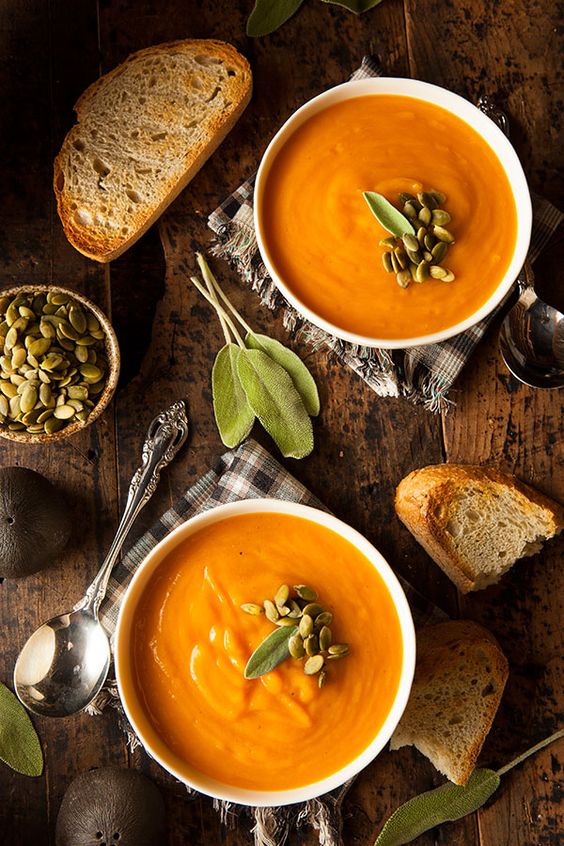 суп из тыквы, pumpkin soup, суп-пюре из тыквы