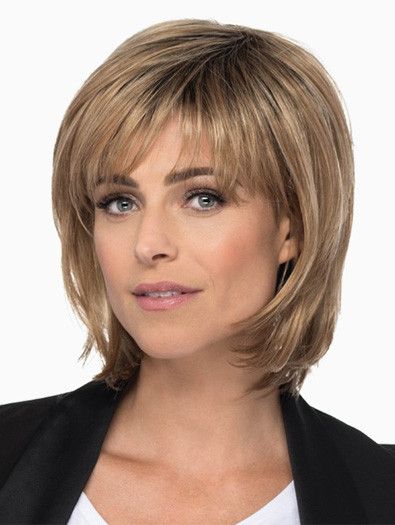 HEATHER by Estetica on Sale | Buy Online, Wigs Ship Fast | Heather by Estetica has a timeless classical look . It is a Medium Length Layered Bob with Soft Bangs & Face