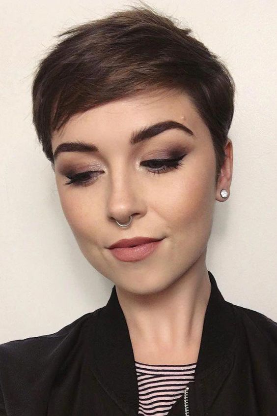 Brown Layered Pixie For Brave Girls #shorthaircuts#shorthairstyles #pixie ❤️ Our collection of short hair trends 2018 will surprise you. You will see all the faves among celebrities: undercut, pixie cuts, bobs and other popular haircuts. Get inspired for your own latest short cut. ❤️ See more: #lovehairstyles #hair #hairstyles #haircuts #bobpixie #choppybobhairstyles
