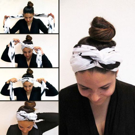 Как красиво завязать платок на голове