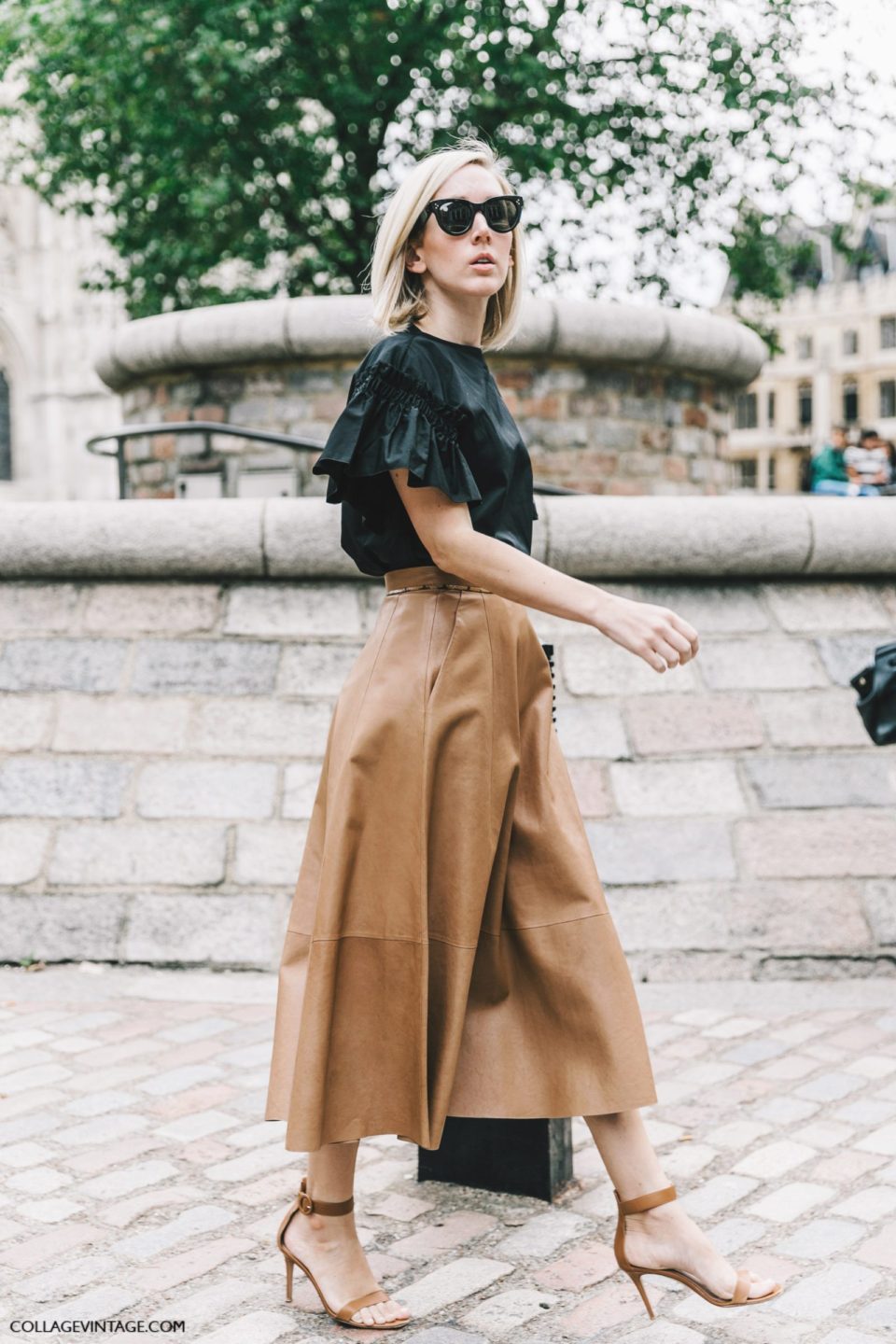 leather skirt