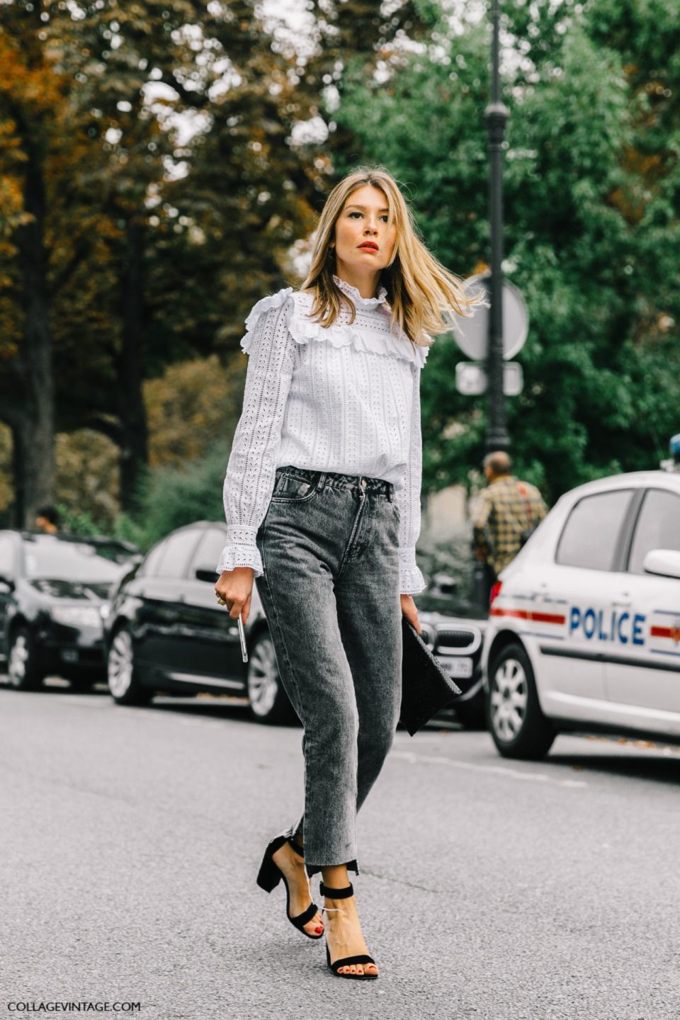 victorian blouse, cropped jeans, викторианская блузка