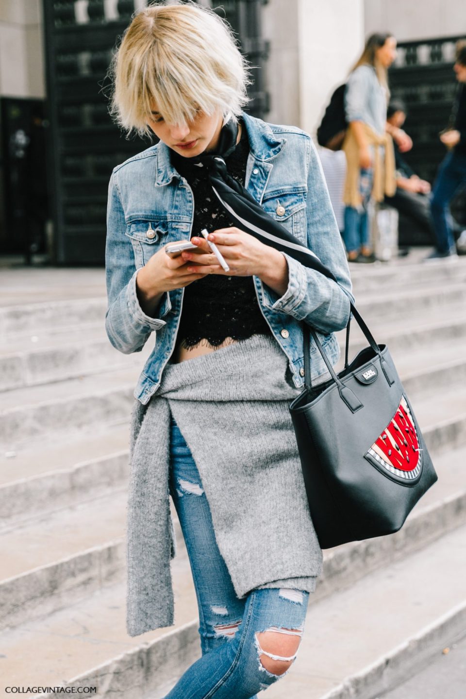 denim jacket outfit, джинсовка, парижский стиль